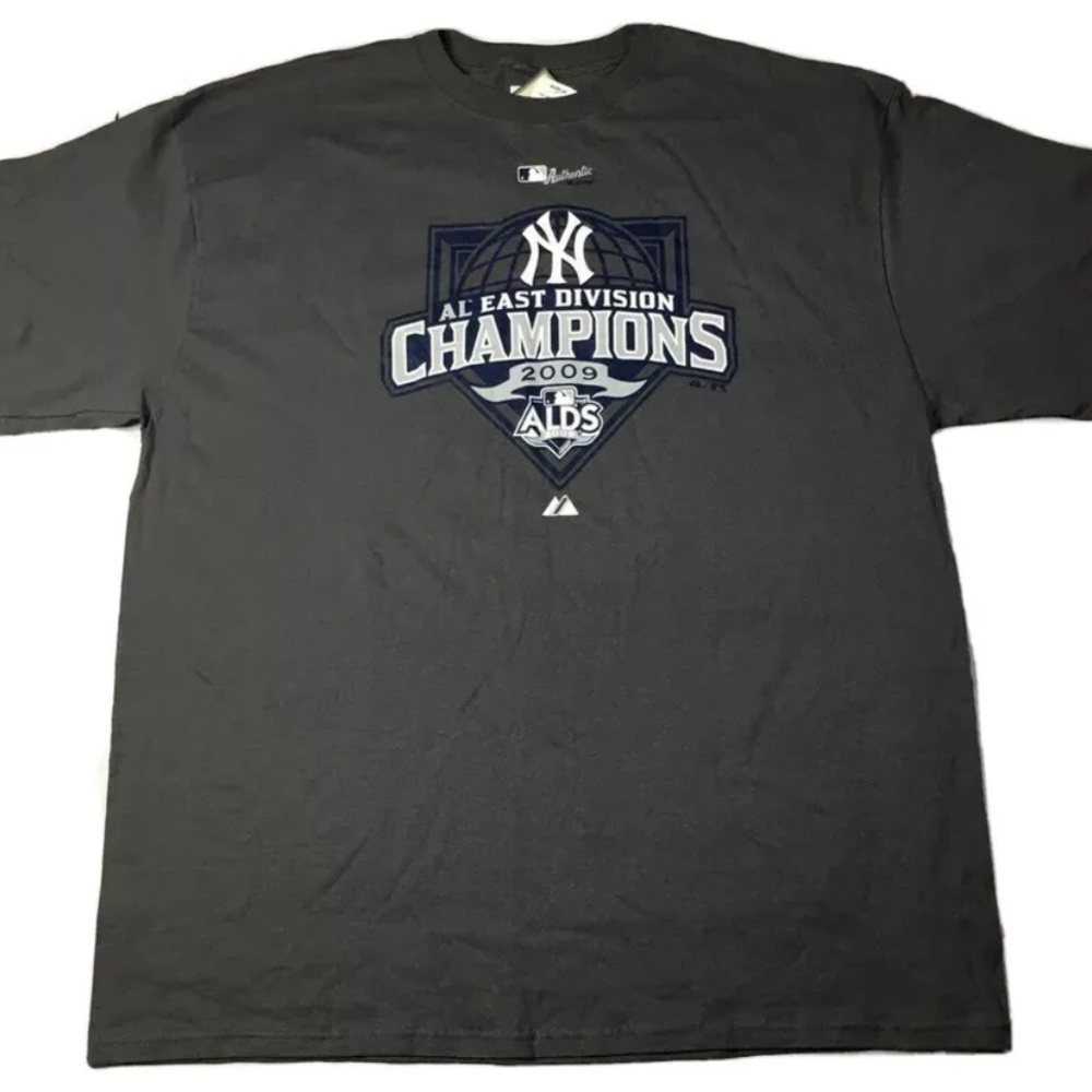 Mens New York Yankees AL East Division Champions T-Shirt Size XXL 2009 Majestic